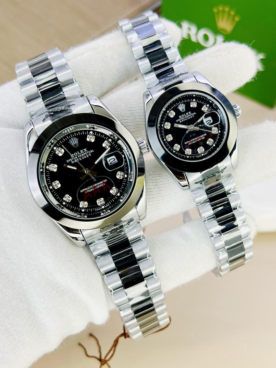 Rolex Couple Watches-Best For Gifts(Black)