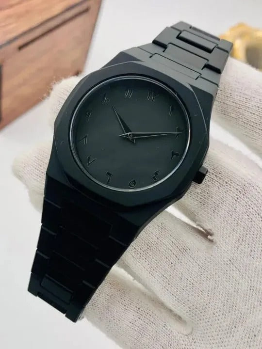 Stylish Arabic Watch for Men – Black Aura 2025 Edition RiwayatbyRida