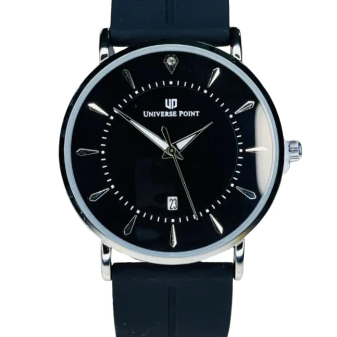 Universal Point Watch for men Slim Black- Magnetic Strap Watch in Pakistan RiwayatbyRida