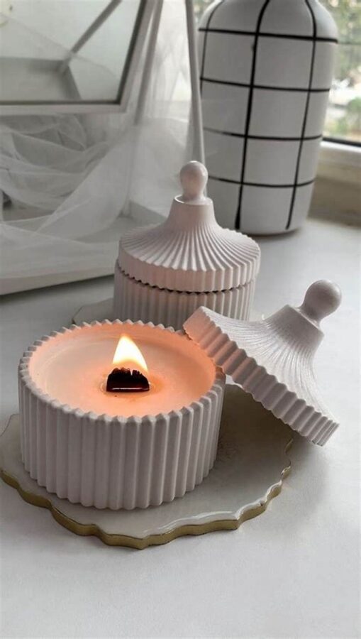 Container Candles With Lid - Image 3