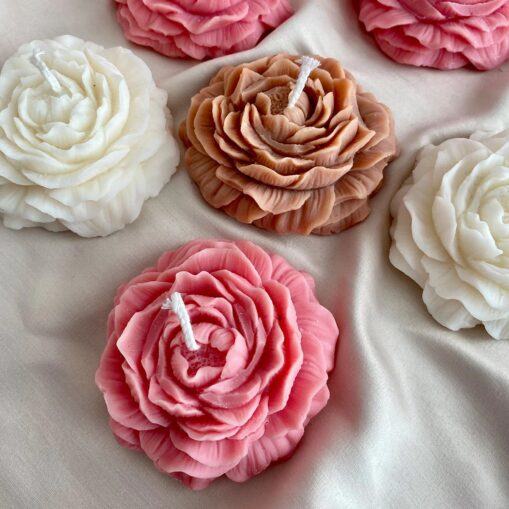 Peony Flower Candles-Scented