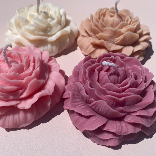 Peony Flower Candles-Scented - Image 3